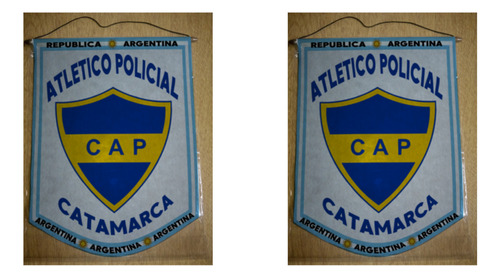 Banderin Chico 13cm Atlético Policial Catamarca