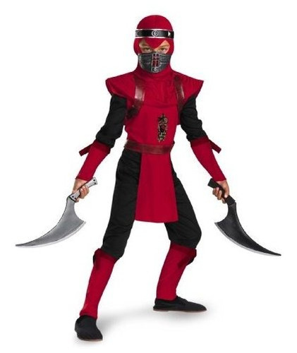 Shadow Ninjas Night Fury Red Viper Ninja Disfraz De Lujo Par