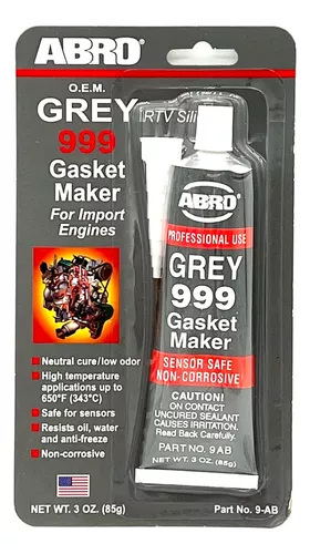 Silicona Gris Abro Grey 999 Rtv Gasket Maker 85g