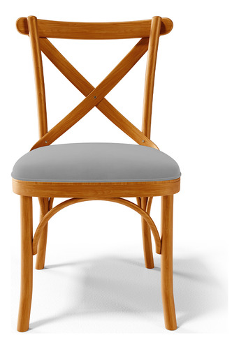 Kit 8 Cadeiras Sala Jantar Living Estofada Ávila Suede Cinza