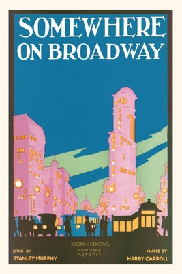 Libro Vintage Journal Somewhere On Broadway, Sheet Music,...