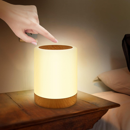 Lámpara De Mesita De Noche, Luz Nocturna Con Control Táctil