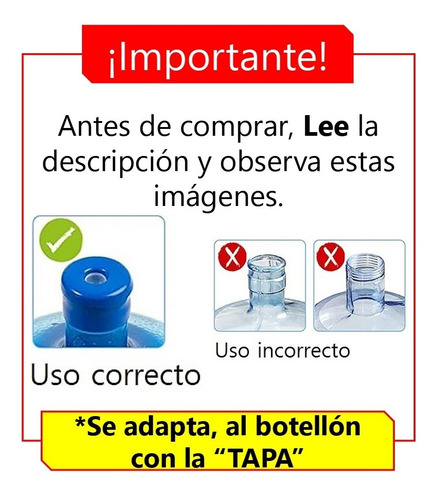 Imagen 2 de 9 de Dispensador Automático De Agua Para Botellón Recargable Usb