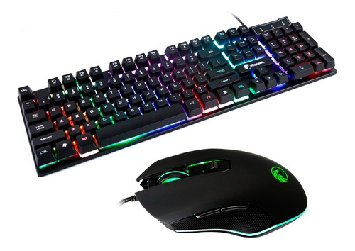 Combo Teclado Mouse Gamer Razeak Retroiluminado Pro Rzk-2 Oy