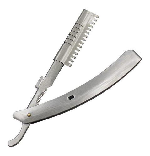 Navalhete Desfiador Navalha Aço Inox Barbear Barba Cabelo