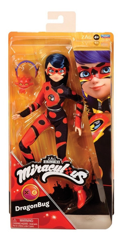 Muñeca Ladybug Miraculous Playmates Dragonbug Diversión 4