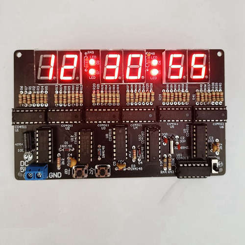 Kit De Relógio De Circuito Digital 2x 4,5v-5,5v De 6 Bits El