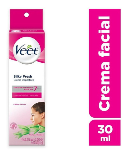 Veet Crema Depilatoria Facial Silky Fresh Aloe Y Vit E 30 Ml