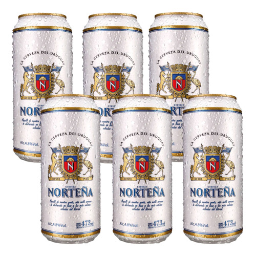 Cerveza Norteña 473ml Lata Pack X6 Suchina S.a