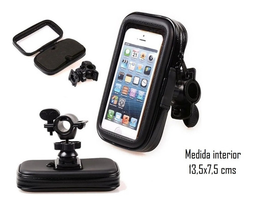 Soporte Funda Impermeable Touch Celular Y Gps Moto Bici - Xp