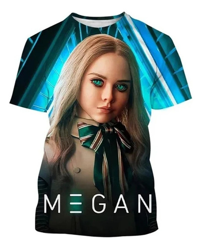 2024 Película M3gan Megan Camisetas De Manga Corta Impresas