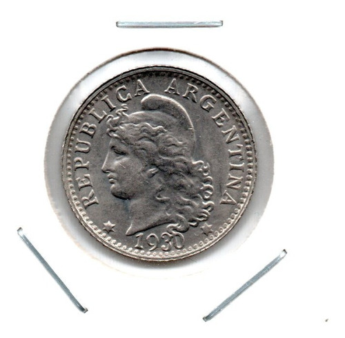 Moneda Argentina Niquel 5 Centavos 1930 Sin Circular Unc
