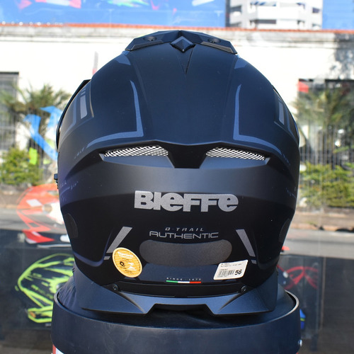Capacete Masculino Bieffe B-trail Authentic Preto Fosco Moto
