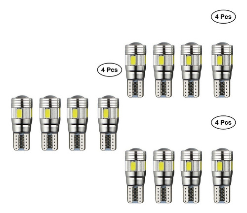 3x 6 Led T10 Bombillas De Coche Backup Error Lámparas Latera