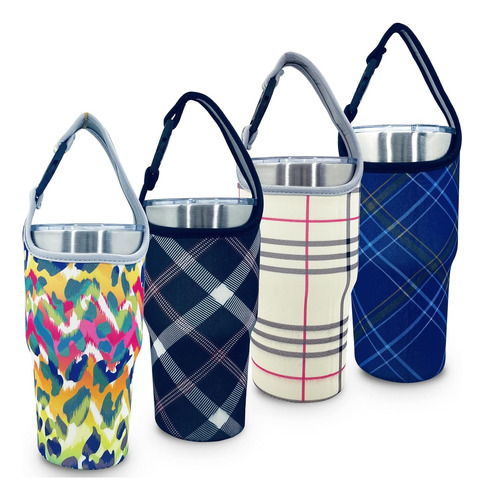 Bolsas De Soporte Para Vasos De 30 Oz Con Asa De Transporte