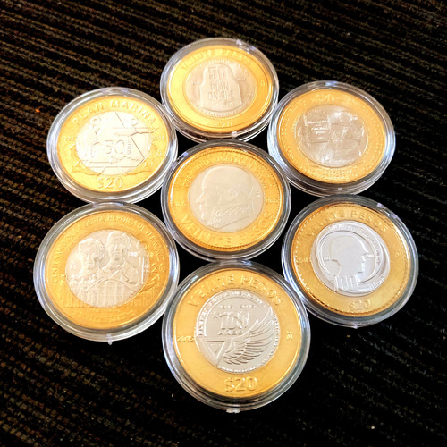 Colección De Monedas De 20 Pesos Nuevas Sin Circular 
