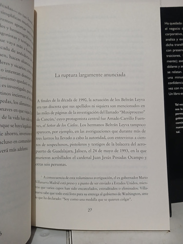 El Cártel Incomodo Y Los Capos Las Narco-rutas De México (Usado)