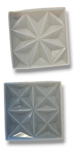 Molde De Silicona X2 Para Yeso Resina Cemento Blanc Azulejos