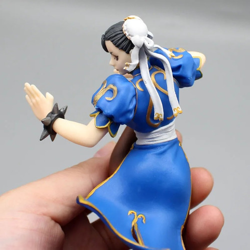 . Figura De Acción Street Fighter Chun Li Battle De 18 Cm,