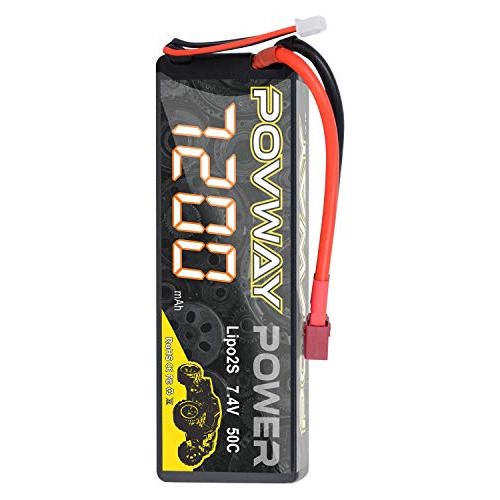 Batería Lipo Povway 7200mah 2s 50c 7.4v Para Rc