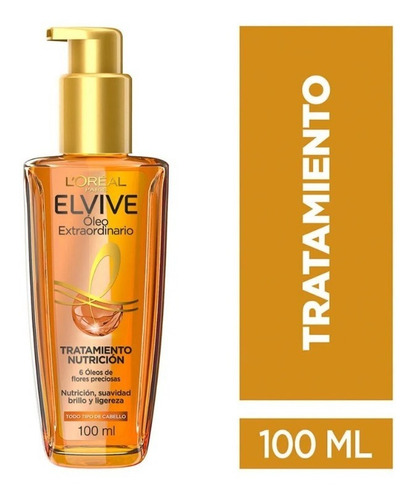 Oleo Elvive L´oreal Nutrición Brillo 100ml Reparación Puntas