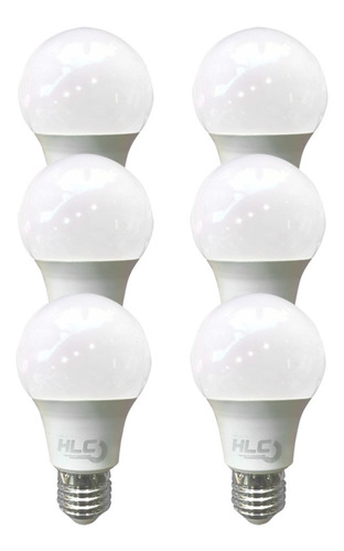 Pack X6  Lampara Led 7w Luz Cálida O Fría - Hlc