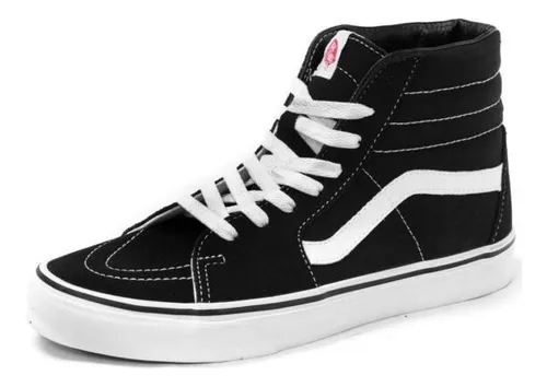 Tenis Vans Negros Bota Semi Nuevos Niño #18 Meses sin intereses