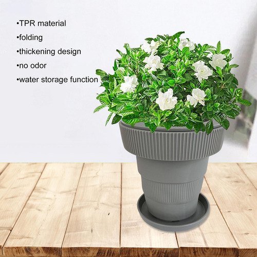 Macetas Tpr Bonsai Planter Container Para Decoraciones Gris