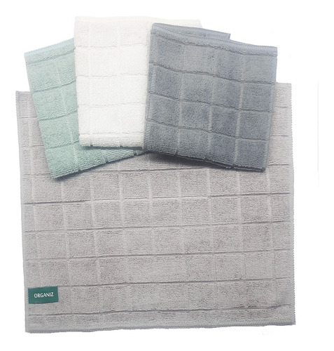 Kit 8 Pano Limpeza 30x30cm Microfibra Multiuso Alta Absorção