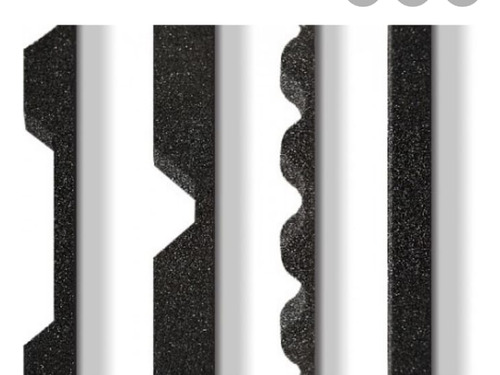 Burlete Compriband Para Chapa Sinusoidal/acanalada X 5 Mts Negro Liso