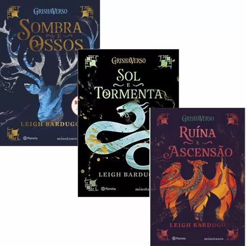 2 Livros Sombra E Ossos + Livro Sol E Tormenta Netflix em Promoção