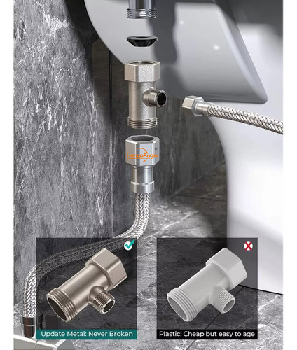 Adaptador Bidet Wc Ajustable Instalación Sencilla
