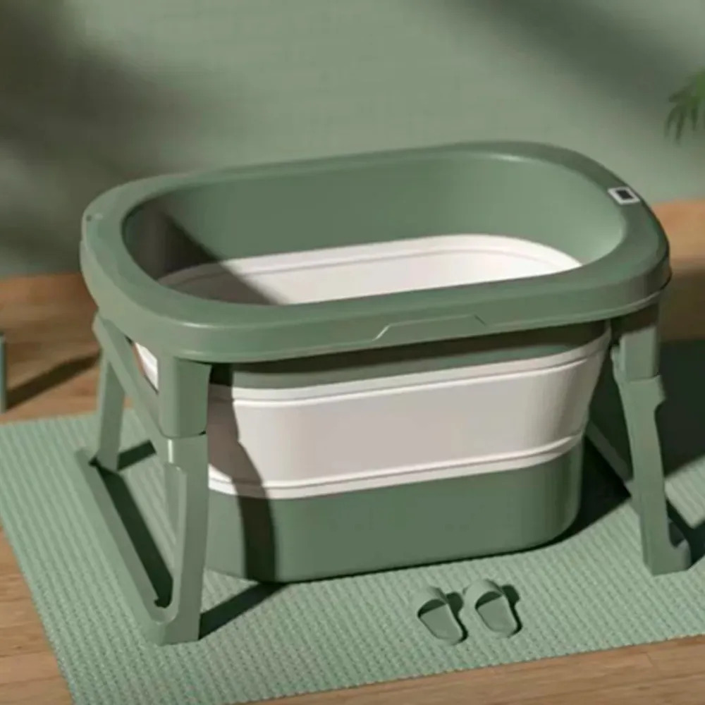Banheira De Bebê Dobrável Média 100 L Cor Verde Banheira Media