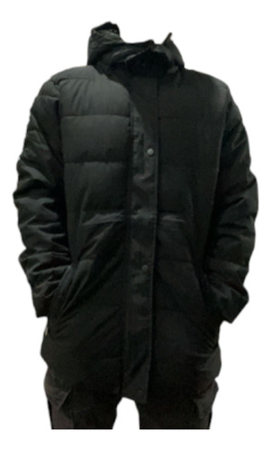 Campera Parka Corderito Impermeable Capucha Desmontable