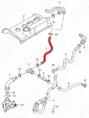 Tubo Respiro Cárter Motor Audi S3 1.8 Turbo 20v 2001-2003