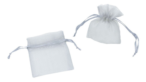 100 Saquinhos De Organza Cristal Pequeno - Cores Variadas