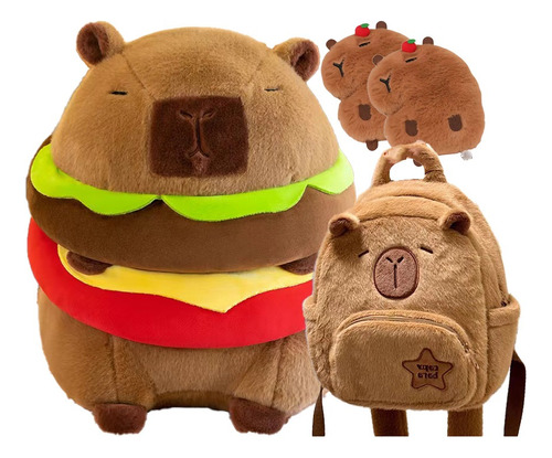 Bolsa De Peluche Big Bundle Kapi Bara Burger, 2 Unidades Con