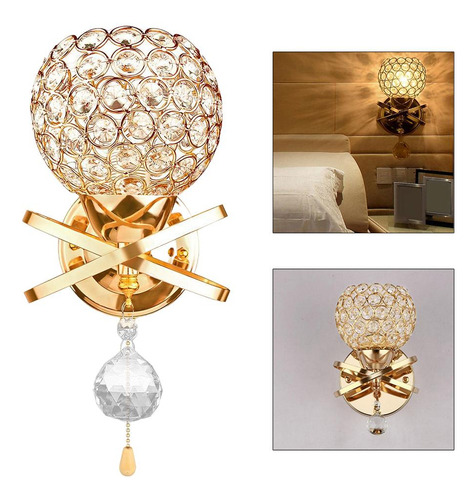 Lámpara De Pared De Cristal Lámpara De Cabecera Lámpara