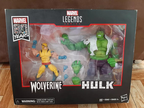 Marvel Legends Two Pack Hulk Vs Wolverine Envió Gratis Mr34