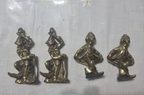 Comprar Juego De 4 Muñecos De Bronce Antiguos Para Coleccionistas.
