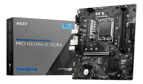 Motherboard Msi Pro H610m-g Ddr4 S1700 I9 12va Gen