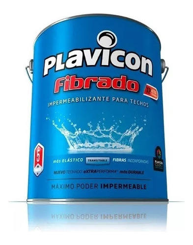 Plavicon Fibrado Impermeabilizante Techo/terraza 10k Pintumm