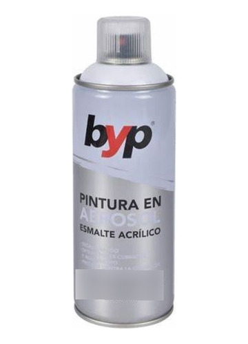 Pintura Aerosol Esmalte Acrílico Byp Blanco Brillante 400ml