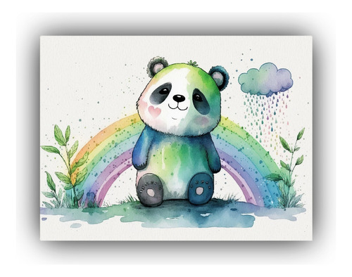 Canvas Fotografias Pandas Armonía De Colores 40x30cm