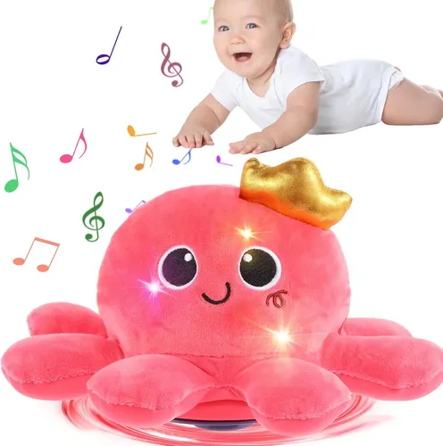 MACALOCA Juguete de Pulpo bailante, Juguete de Pulpo bailante eléctrico Divertido con led y música, Pulpo de acción Crawling Creativo Loco de 8 Patas para Alivio del estrés y niños (Rosa MACALOCA Juguete de Pulpo bailante, Juguete de Pulpo bailante eléctrico Divertido con led y música, Pulpo de acción Crawling Creativo Loco de 8 Patas para Alivio del estrés y niños (Rosa