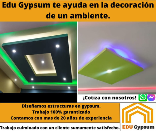 Imagen 2 de 9 de Gypsum Instalacion,decoración De Interiores 0968751672 Garan