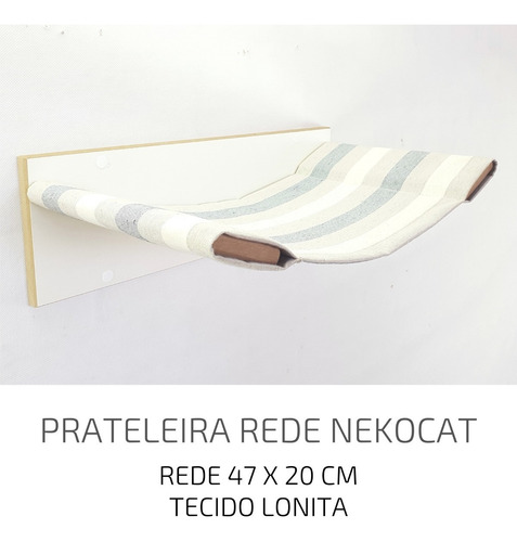 Imagem 3 de 5 de Prateleira Cama Rede Suspensa Para Gatos Nekocat
