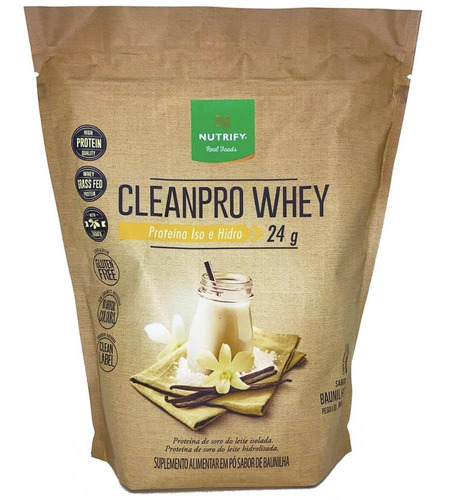 Cleanpro Whey Protein Isolado Hidrolisado Baunilha 900g