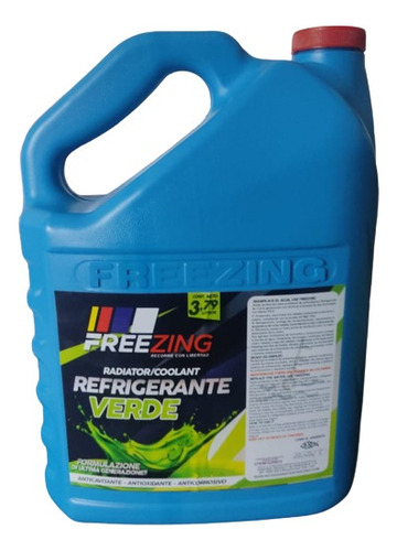 Refrigerante Freezing Verde Galón 3,790 Lts. Verde Coolant