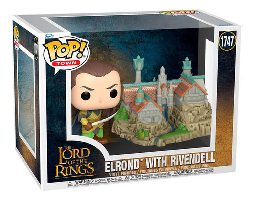 Funko Pop Town: The Lord Of The Rings - Elrond Y Rivendell